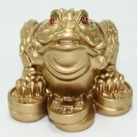Feng Shui Mini Matte Gold Money Money Frog Coin Toad Taperweights Home Decor Decor Decor G16220