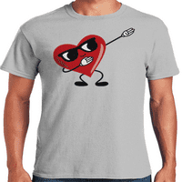 Графичка Америка Денот на в Valentубените на Денот на в Valentубените, графичка маица за машко срце