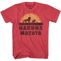 Дизни лав кралот Хакуна Мата машка графичка маица