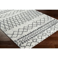 Уметнички ткајачи Зохра средно сиво 2 '3' Глобален граничен правоаголник област килим