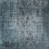 Килими Америка jaелин Јд30а Симфонија на кобалт потресена транзициска сина област килим, 5'3 7'0