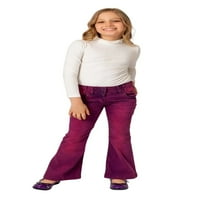 Инцити Девојки Тинејџери 7-Години Зелена Виолетова Среден Пораст Редовно Вклопување Памук Алјаска Одблесокот Фустан Панталони