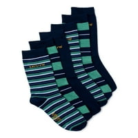 Чоокопојасните чорапи за машка боја на Леви, 6-пакувања, големини 10-13
