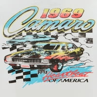 Chevrolet Boys краток ракав за гроздобер инспирирана графичка маица, 2-пакет, големини XS-XXL