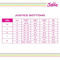 Justice Girls Печати хеланки, големини 5- & плус