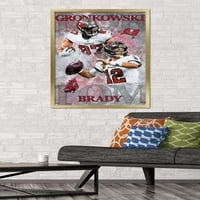 Buccaneers Tampa Bay - Brady and Gronkowski Wall Poster, 22.375 34