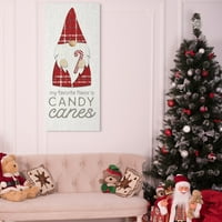 ДОО среќни празници фраза празничен кариран Божиќна гном врамена сликарска уметност отпечатоци