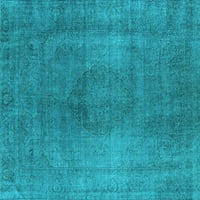 Ахгли Компанија Затворен Правоаголник Ориентални Светло Сини Индустриски Површина Килими, 7 '10'