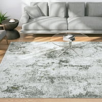 Современа област килим апстрактна беж, сива дневна соба лесна за чистење