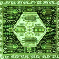 Ахгли Компанија Внатрешен Правоаголник Персиски Зелени Килими Од Традиционална Област, 2'5'