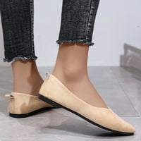 Иопко женски обични чевли Модни Женски Секојдневни Чевли Дишечки Лизгање На Чевли за Одмор на Отворено чевли со зашилен прст