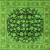 Ахгли Компанија Внатрешен Правоаголник Персиски Зелени Килими Од Традиционална Област, 5'7'