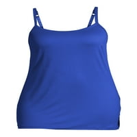Terra & Sky Women's Plus Size Tunic должина на секојдневна суштинска Ками, пакет